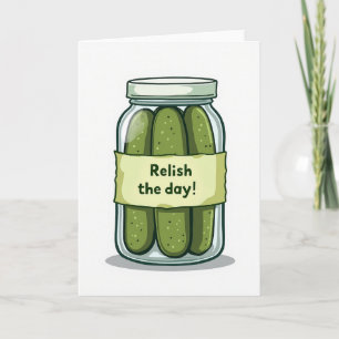 Tarjeta de cumpleaños de encurtidos dulces