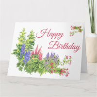 Tarjeta de cumpleaños de English Country Garden