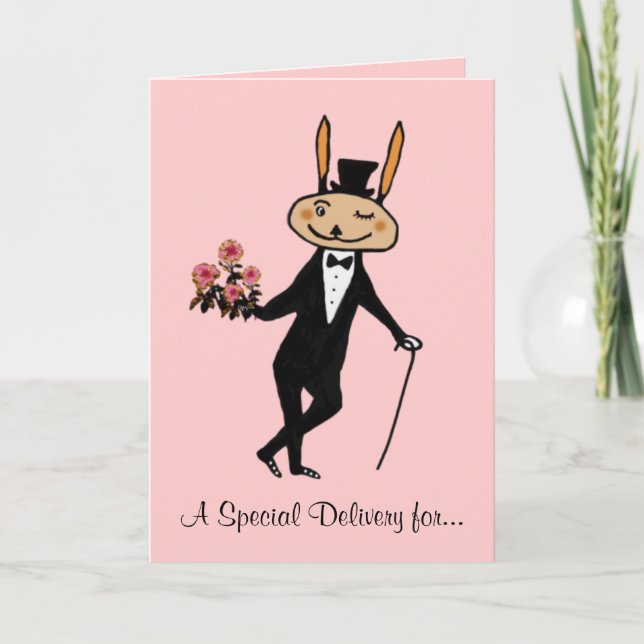 Tarjeta de cumpleaños de entrega especial (Anverso)