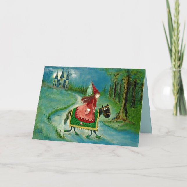 Tarjeta de cumpleaños de entrega real (en blanco) (Anverso)