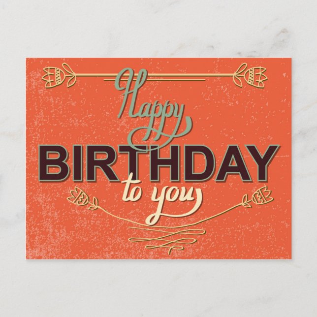 Tarjeta de cumpleaños de época #6 (Anverso)