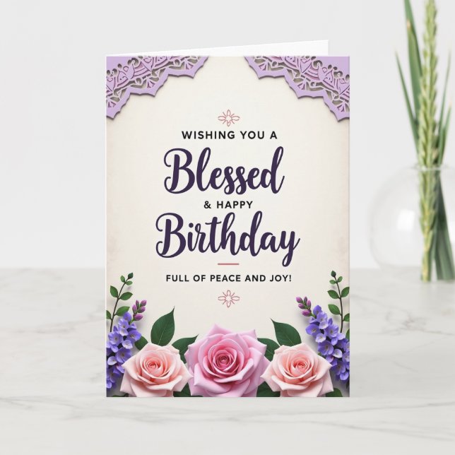 Tarjeta de cumpleaños de Escritura Sagrada (Anverso)