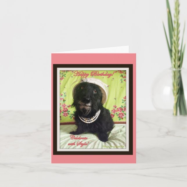 Tarjeta de cumpleaños de estilo (Anverso)