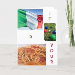 TARJETA DE CUMPLEAÑOS DE "ESTILO ITALIANO" DIVERTI
