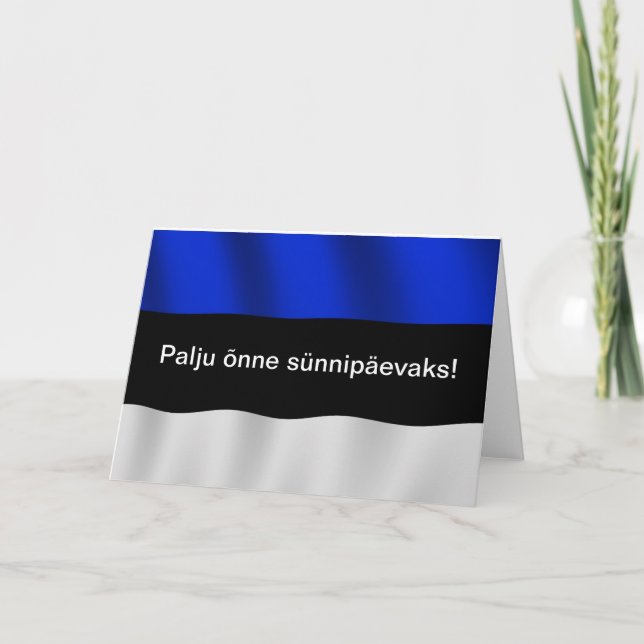 Tarjeta de cumpleaños de Estonia (Anverso)