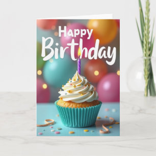 Tarjeta de cumpleaños de estrella brillante
