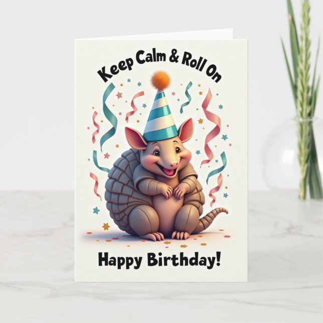 Tarjeta de cumpleaños de estrella de confeti (Anverso)