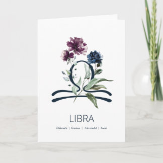 Tarjeta de cumpleaños de estrella de lira zodiac f