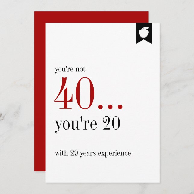 Tarjeta de cumpleaños de experiencia histórica (Anverso / Reverso)