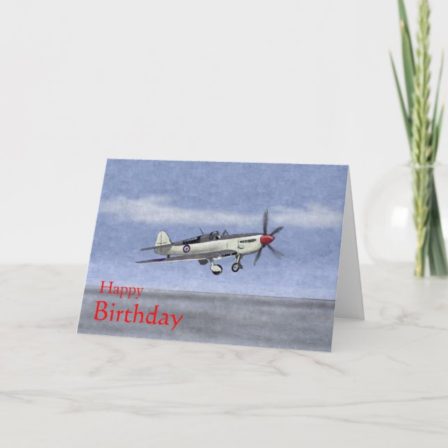 Tarjeta de cumpleaños de Fairey Firefly (Anverso)