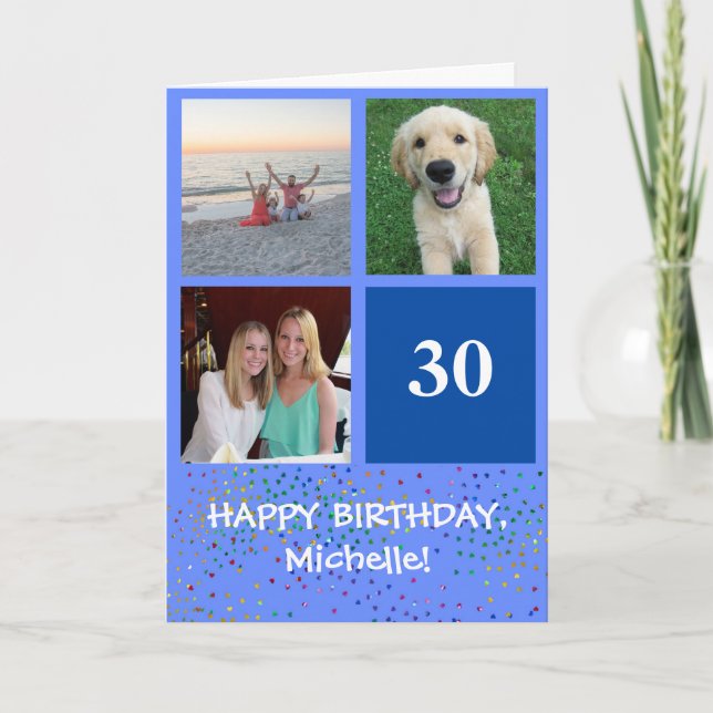 Tarjeta de cumpleaños de familiares y amigos edita (Anverso)