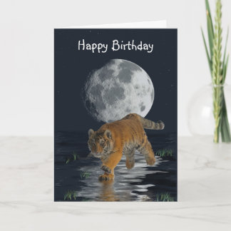 Tarjeta de cumpleaños de Fantasía de la Luna Llena