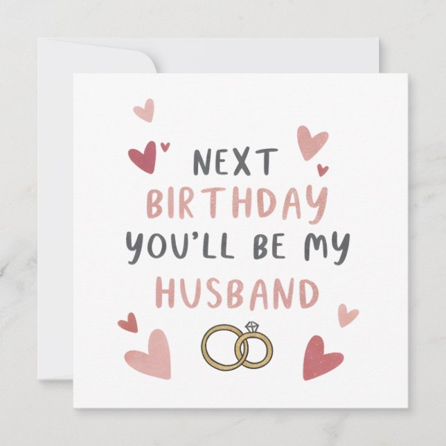 Tarjeta de cumpleaños de Fiance (Anverso)