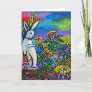 Tarjeta de cumpleaños de Fiesta de té inesperada
