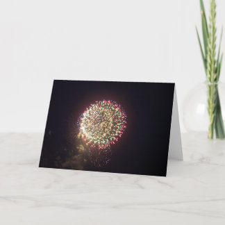 Tarjeta de cumpleaños de Fireworks