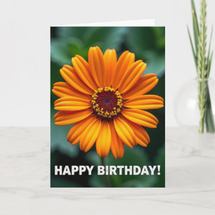 Tarjeta de cumpleaños de flor Bokeh