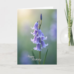 Tarjeta de cumpleaños de flor de lavanda dulce