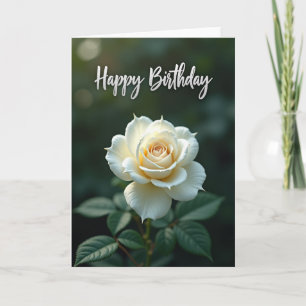 Tarjeta de cumpleaños de floración de jardín exube