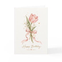 Tarjeta de Cumpleaños de Florcita Sencilla