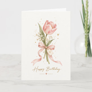 Tarjeta de Cumpleaños de Florcita Sencilla