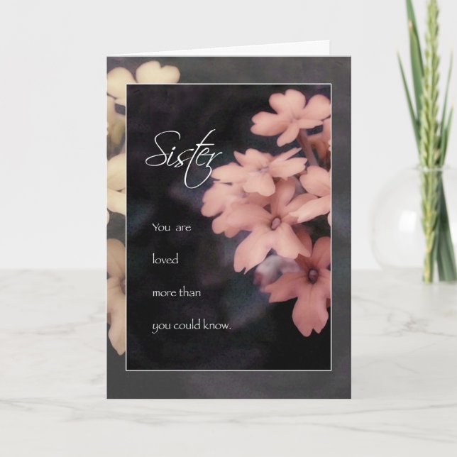 Tarjeta de cumpleaños de flores de flox para herma (Anverso)