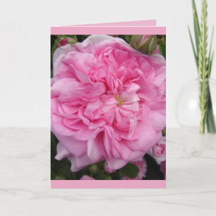 Tarjeta de cumpleaños de flores florales de rosa v
