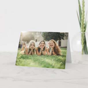 Tarjeta de cumpleaños de foto de personalizado