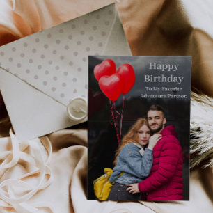 Tarjeta de cumpleaños de foto personalizada