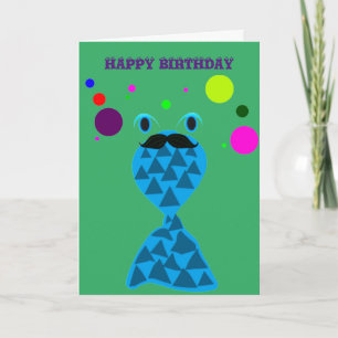 Tarjeta de cumpleaños de Frank el pez