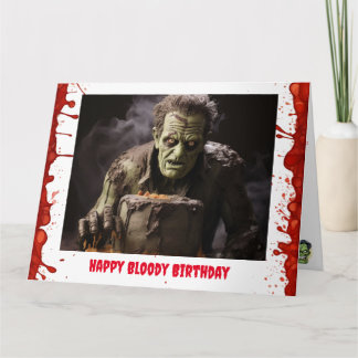 Tarjeta de cumpleaños de Frankenstein