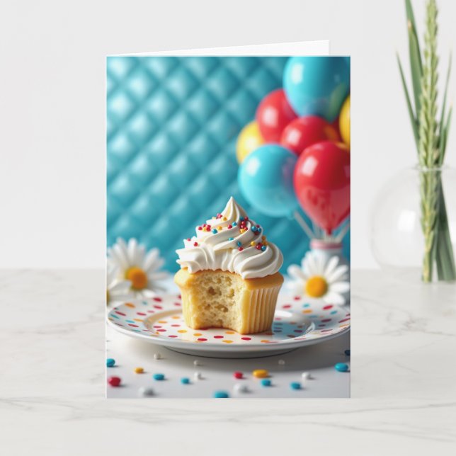 Tarjeta de cumpleaños de Frosted Delight (Anverso)