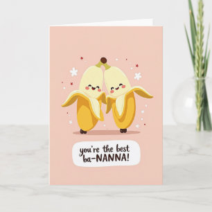 Tarjeta de cumpleaños de fruta sonriente