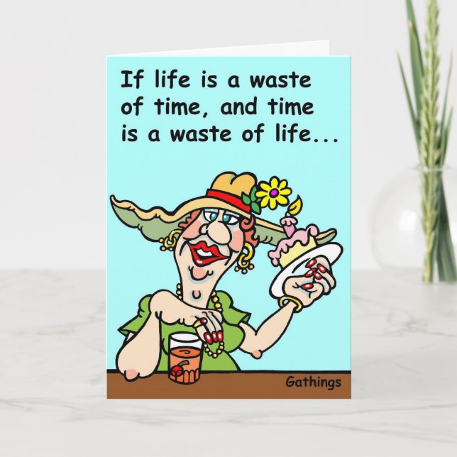 TARJETA DE CUMPLEAÑOS DE FUNNY (Anverso)