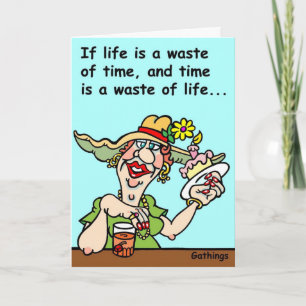 TARJETA DE CUMPLEAÑOS DE FUNNY