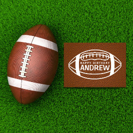 Tarjeta de cumpleaños de fútbol