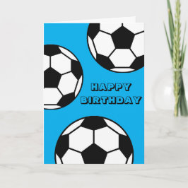 Tarjeta de cumpleaños de fútbol - Tema deportivo a