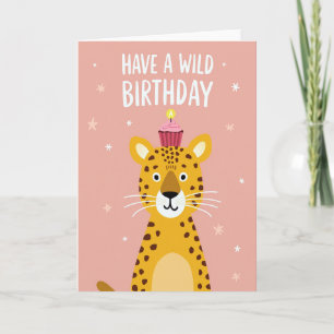 Tarjeta de cumpleaños de gato caprichosa