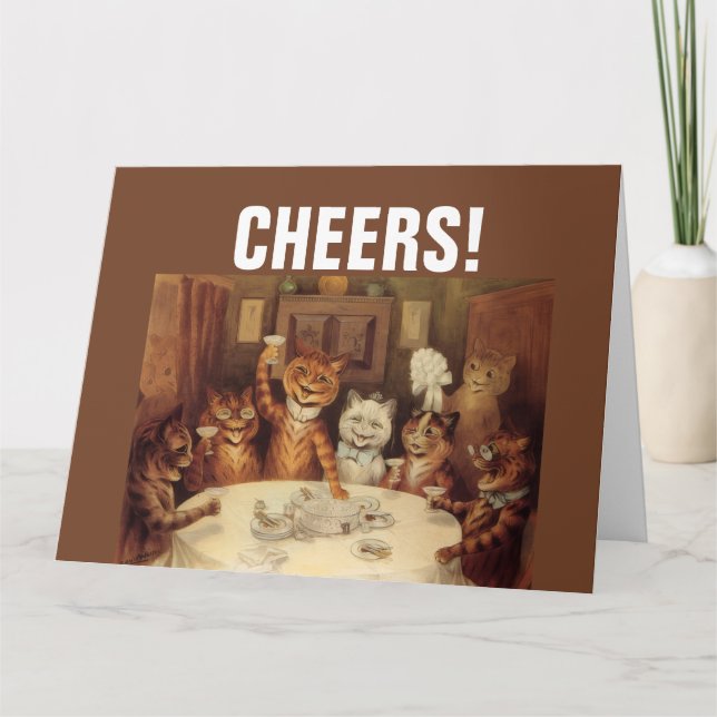 Tarjeta de cumpleaños de gato de LOUIS WAIN (Anverso)
