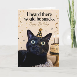 Tarjeta de cumpleaños de gato divertido
