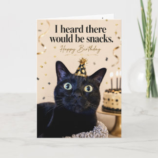 Tarjeta de cumpleaños de gato divertido