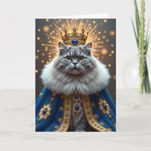 Tarjeta de cumpleaños de gato opulento