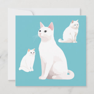 Tarjeta de Cumpleaños de Gatos Recatados