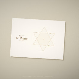 Tarjeta de cumpleaños de geometría sagrada · año d