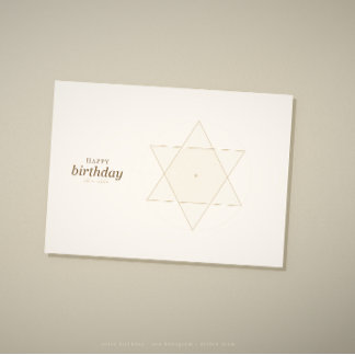 Tarjeta de cumpleaños de geometría sagrada · año d