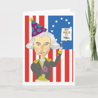 Tarjeta de cumpleaños de George Washington