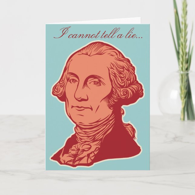 Tarjeta de cumpleaños de George Washington (Anverso)
