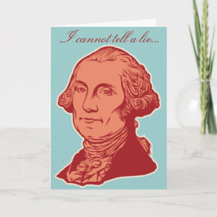 Tarjeta de cumpleaños de George Washington