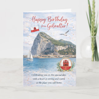 Tarjeta de cumpleaños de Gibraltar