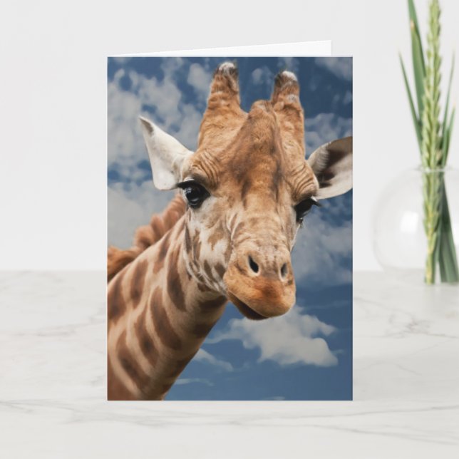 TARJETA DE CUMPLEAÑOS DE GIRAFFE (Anverso)
