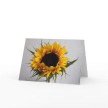Tarjeta de cumpleaños de girasol